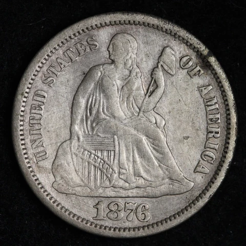 1876 Seated Liberty Dimes thumbnail