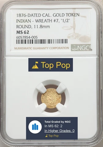 1876 US Fractional & Pioneer Gold Coins thumbnail