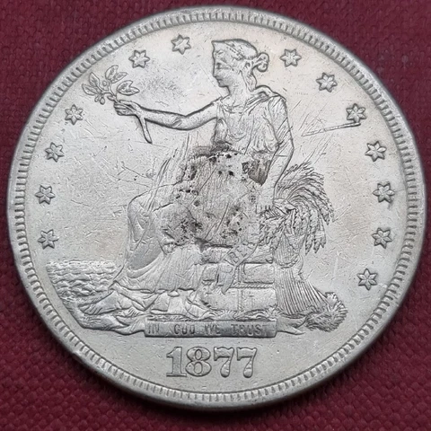 1877 S Trade Dollars thumbnail