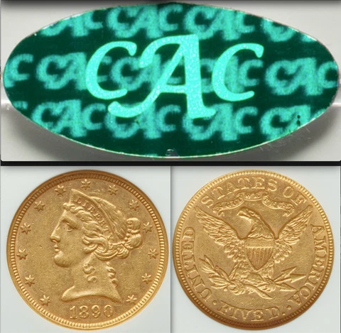 1878 $5 Half Eagle Gold Coins thumbnail