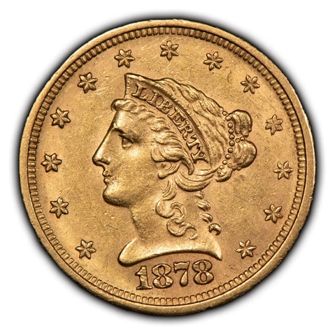 1878 US $2.50 Quarter Eagle Gold Coins thumbnail