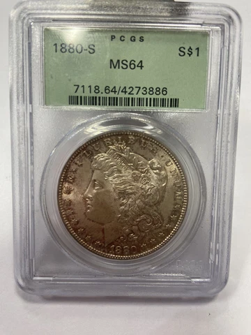 1880 CC Morgan Silver Dollars thumbnail