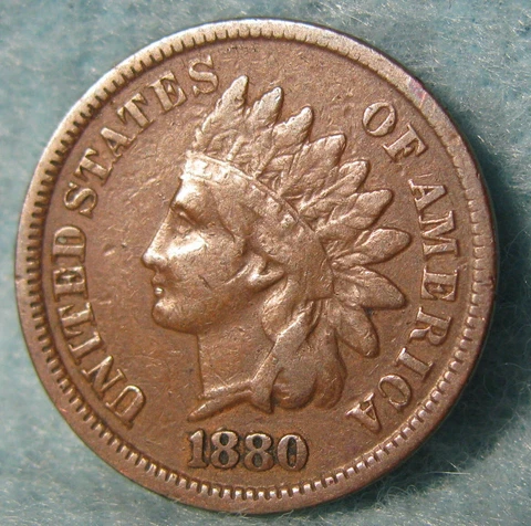 1880 Indian Head Pennies thumbnail