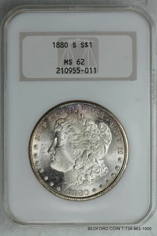 1880 Morgan Silver Dollars thumbnail