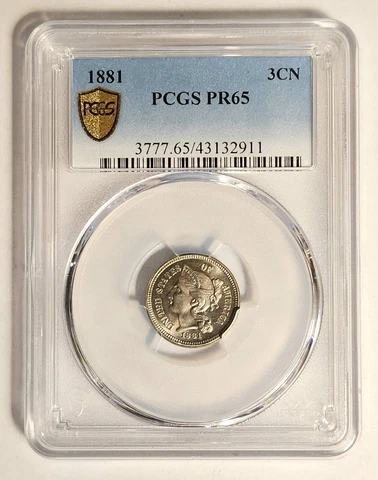 1881 3 Cent Nickels thumbnail