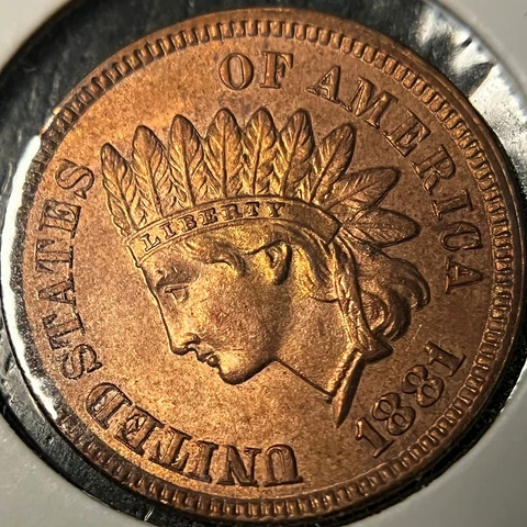 1881 Indian Head Pennies thumbnail