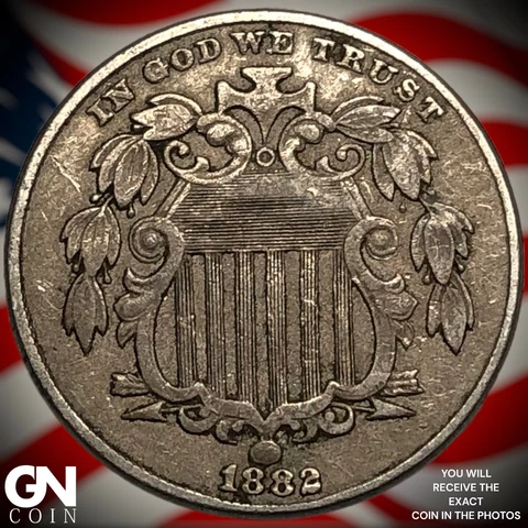 1882 Shield Nickels thumbnail