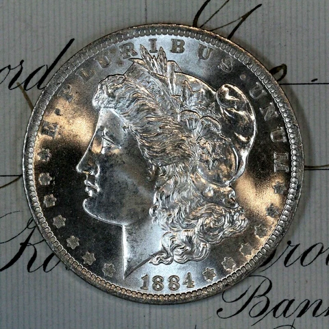 1884 Morgan Silver Dollars thumbnail