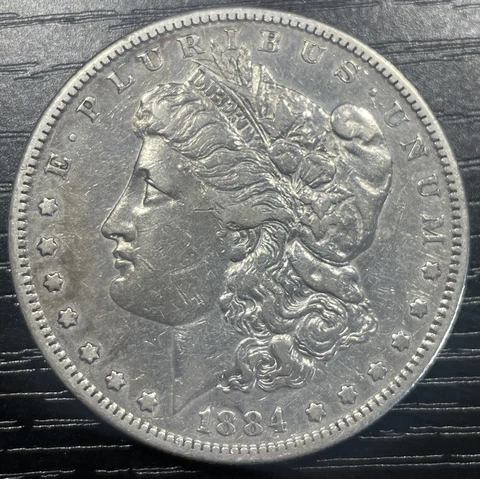 1884 P Morgan Silver Dollars thumbnail