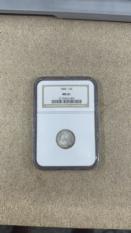 1884 Seated Liberty Dimes thumbnail