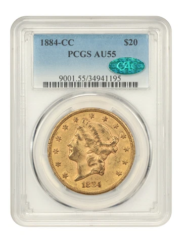1884 US $20 Double Eagle Gold Coins thumbnail
