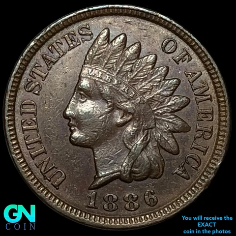 1886 Indian Head Pennies thumbnail