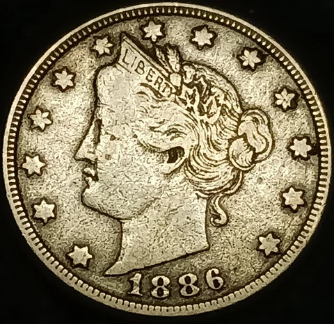 1886 Liberty Head Nickels thumbnail