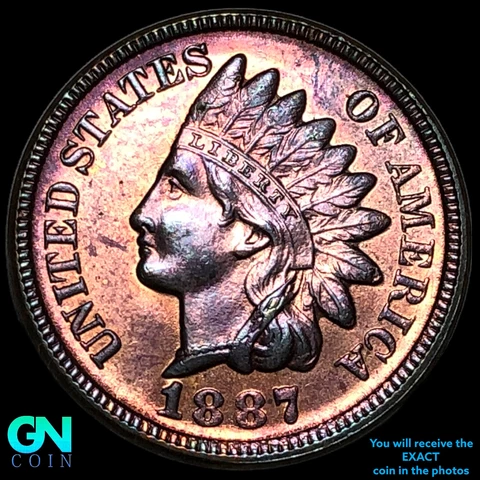 1887 Indian Head Pennies thumbnail