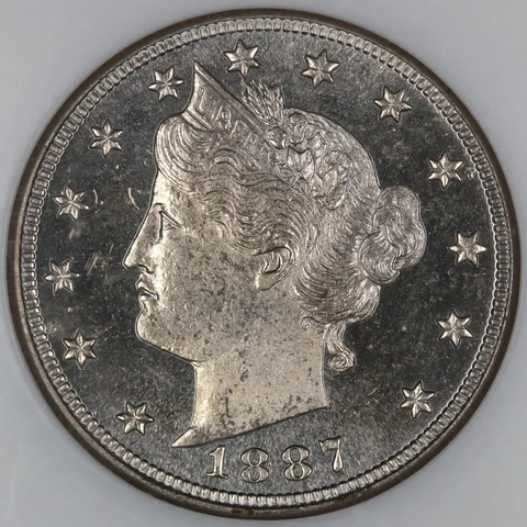 1887 Liberty Head Nickels thumbnail
