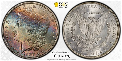 1887 O Morgan Silver Dollars thumbnail
