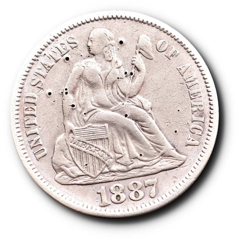 1887 Seated Liberty Dimes thumbnail