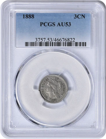 1888 3 Cent Nickels thumbnail