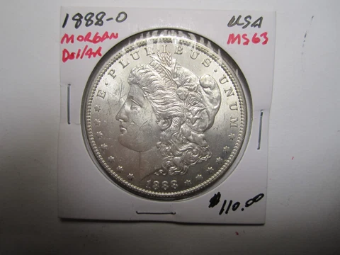 1888 P Morgan Silver Dollars thumbnail