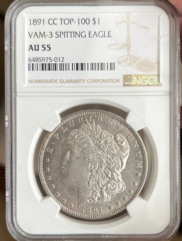 1891 Morgan Silver Dollars thumbnail