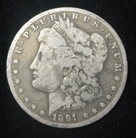 1891 O Morgan Silver Dollars thumbnail