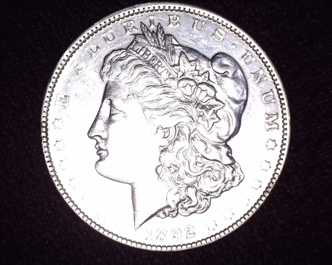 1892 P Morgan Silver Dollars thumbnail