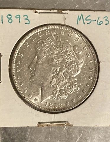 1893 O Morgan Silver Dollars thumbnail