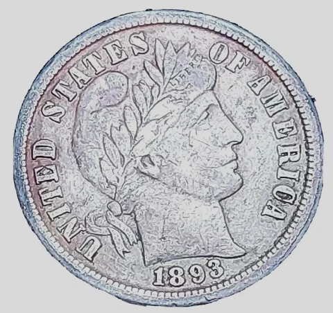 1893 P Barber Dimes thumbnail