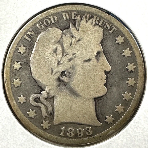1893 P Barber Half Dollars thumbnail