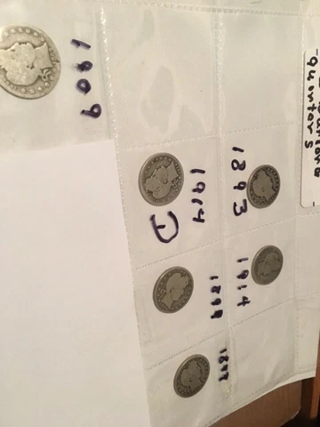 1893 S Barber Quarters thumbnail