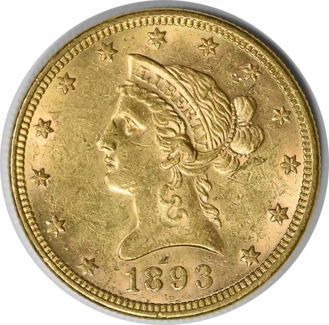 1893 US $10 Eagle Gold Coins thumbnail