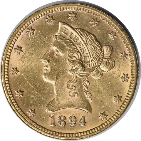 1894 US $10 Eagle Gold Coins thumbnail