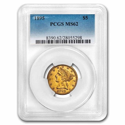 1895 $5 Half Eagle Gold Coins thumbnail