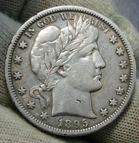 1895 P Barber Half Dollars thumbnail