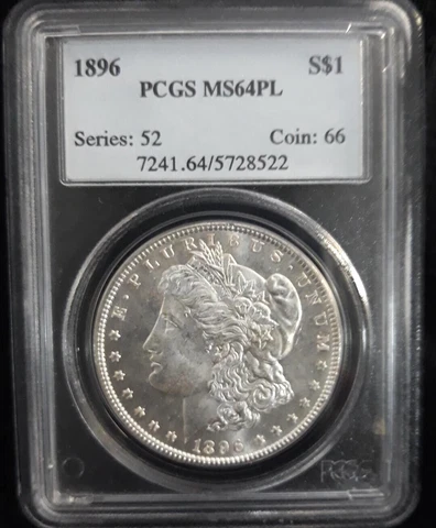 1896 P Morgan Silver Dollars thumbnail