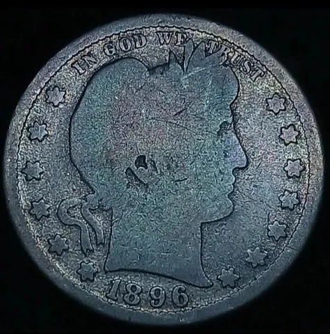 1896 S Barber Quarters thumbnail