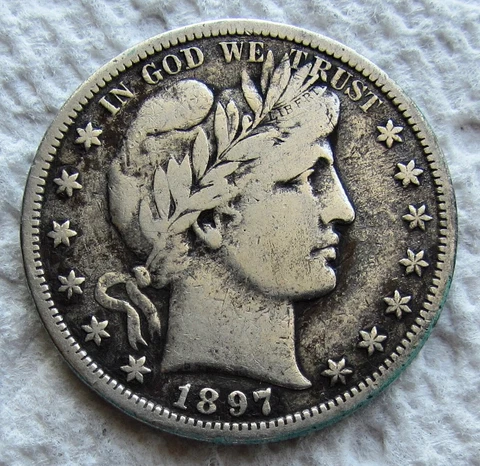 1897 P Barber Half Dollars thumbnail