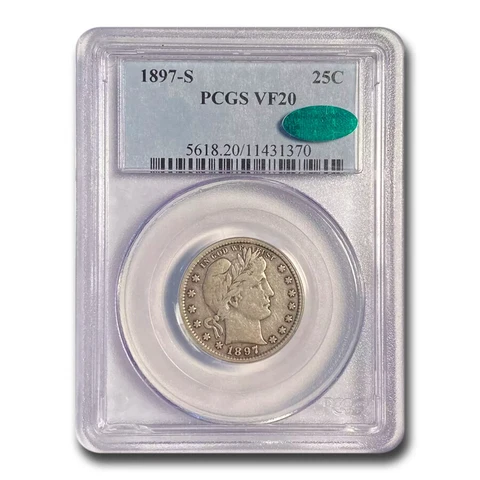 1897 P Barber Quarters thumbnail