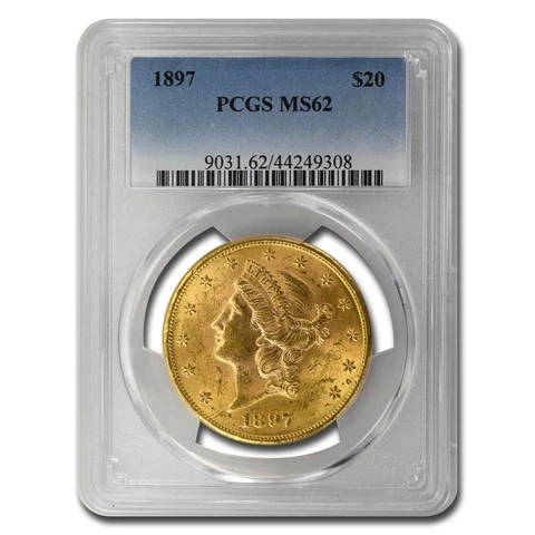 1897 US $20 Double Eagle Gold Coins thumbnail