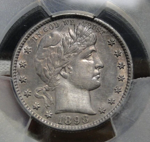 1898 S Barber Quarters thumbnail