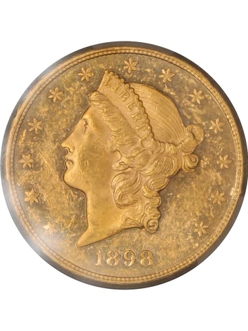 1898 US $20 Double Eagle Gold Coins thumbnail