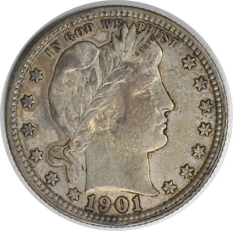 1901 O Barber Quarters thumbnail