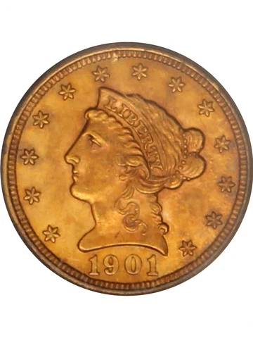 1901 US $2.50 Quarter Eagle Gold Coins thumbnail