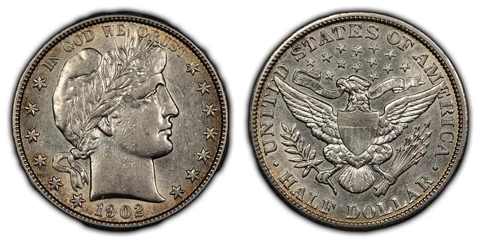 1902 P Barber Half Dollars thumbnail