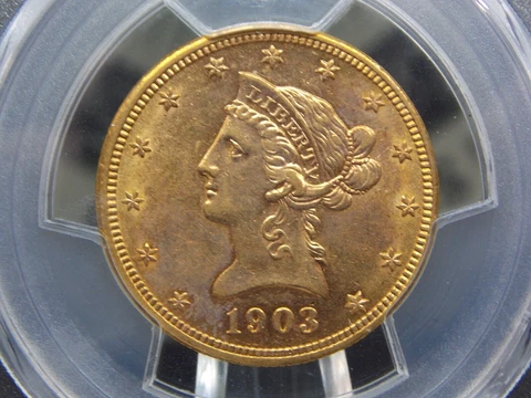 1903 US $10 Eagle Gold Coins thumbnail