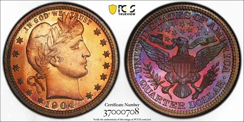 1904 P Barber Quarters thumbnail