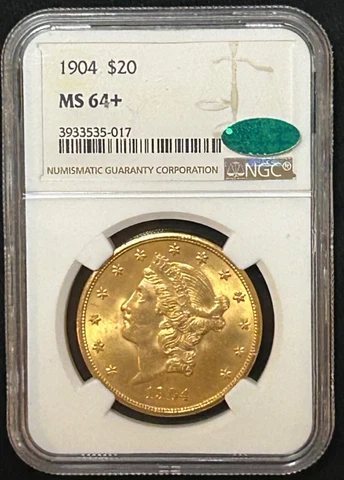 1904 US $20 Double Eagle Gold Coins thumbnail