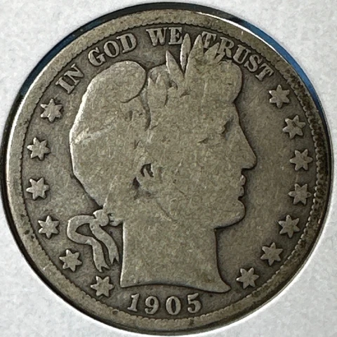 1905 P Barber Half Dollars thumbnail