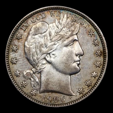 1906 Barber Half Dollars thumbnail