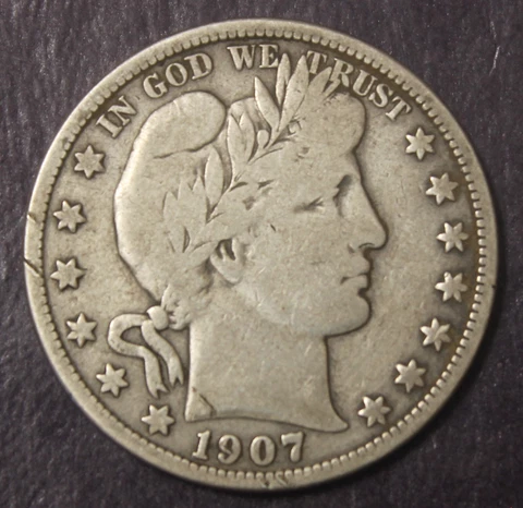 1907 Barber Half Dollars thumbnail